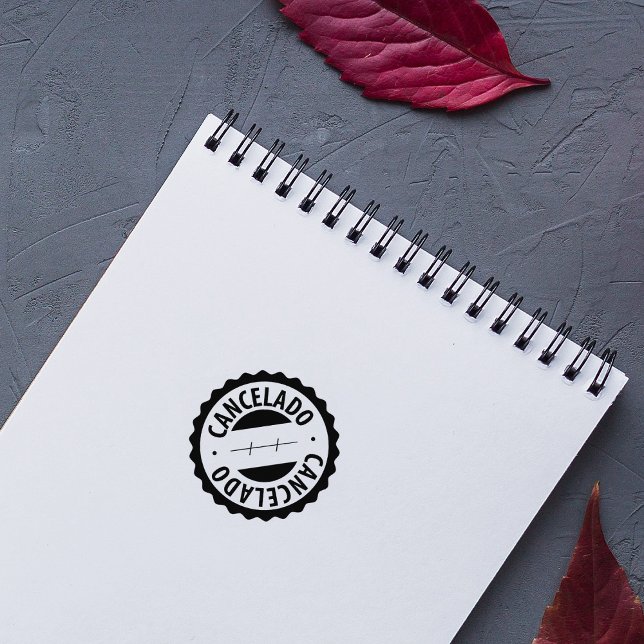 Cancelado, Portugiesischer Kautschuk-Briefmarke Gummistempel (Von Creator hochgeladen)