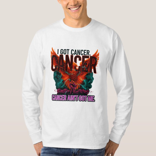 Cancer Ain’t Got Me" Phoenix Strength Tee (Vorderseite)