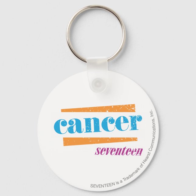 Cancer Aqua Schlüsselanhänger (Vorderseite)