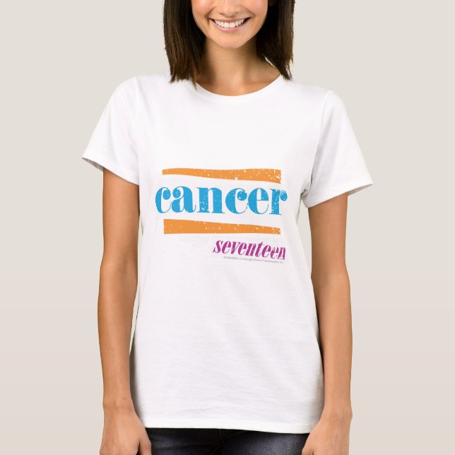 Cancer Aqua T-Shirt (Vorderseite)
