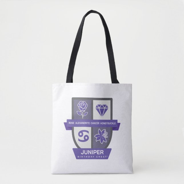 Cancer Birthday Crest™ for June 22-30 Tasche (Vorderseite)