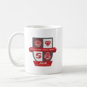 Cancer Birthday Crest™ pour mug du 1er au 22 juill