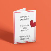 Cancer Buddy Birthday Grußkarte