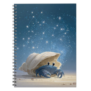 Cancer Carnet zodiaque - Crabe céleste mignon