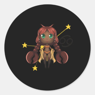Cancer Chibi Anime Niedlich Girl Sticker