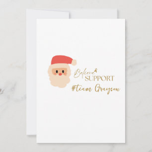 cancer. Christmas Custom #nom d'équipe Invitation