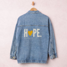 cancer de l'enfance espoir Femens Denim Jacket