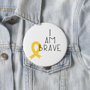 cancer de l'enfance. Je suis courageux. Badge