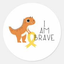 cancer de l'enfance. Je suis courageux. Stickers &