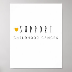 cancer de l'enfance. soutien. Poster et impression