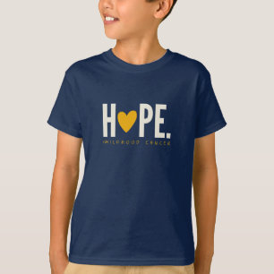 cancer de l'enfant HOPE coeur or Enfants T-shirt