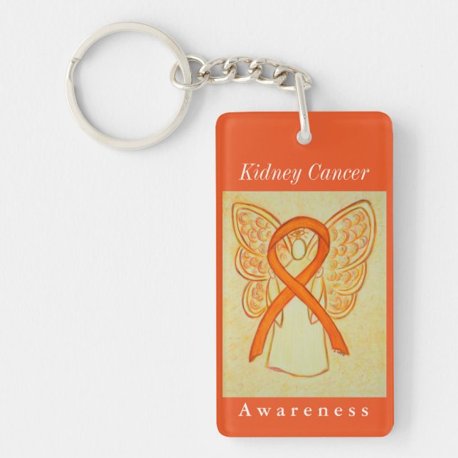 Cancer du rein Sensibilisation Ruban Angel Porte - (Devant)