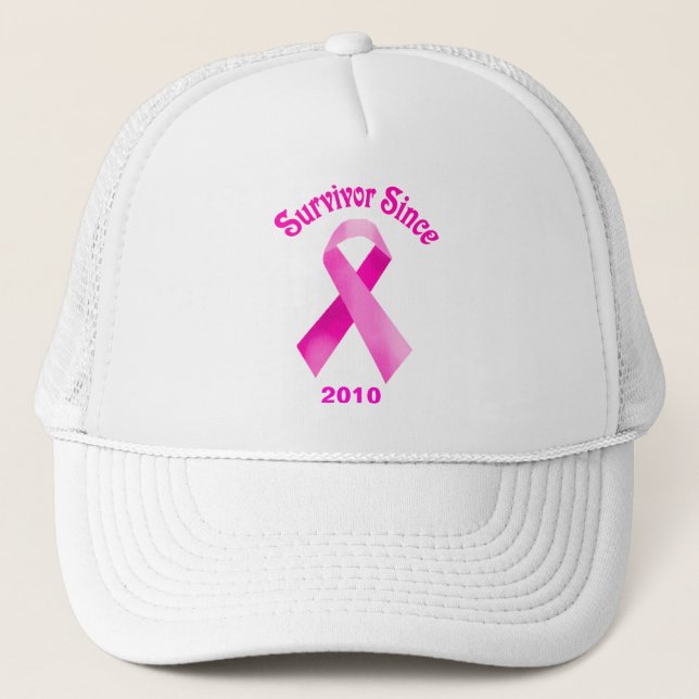 Cancer du sein Casquette de ruban rose (Devant)
