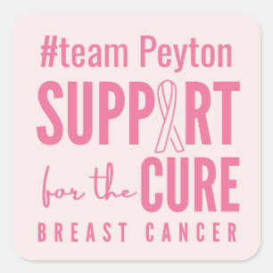 cancer du sein coutume #nom d'équipe Stickers