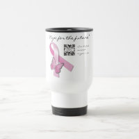 Cancer du sein de modèle de tasse de voyage