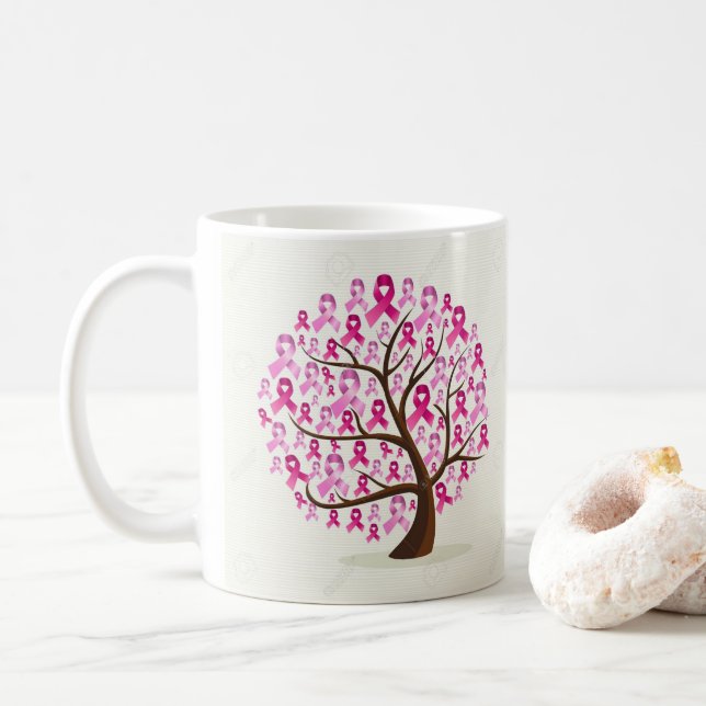 Cancer du sein Mug de survie (Avec donut)