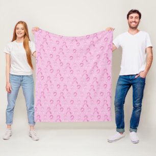 Cancer du sein, Ruban rose, Couverture en polaire