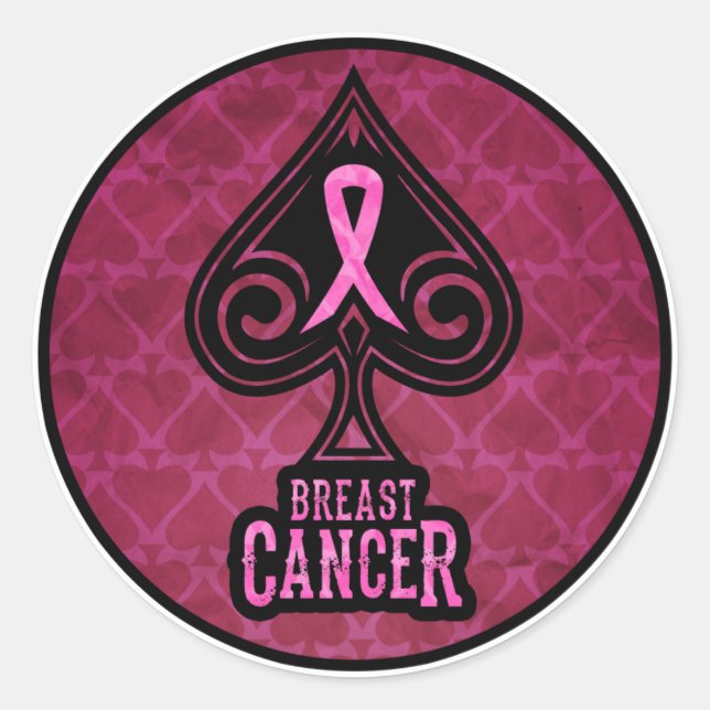 Cancer du sein - Sticker - Édition Pique (Devant)
