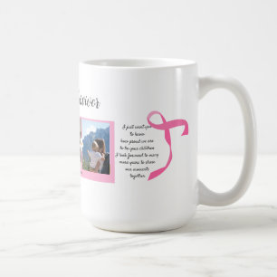 Cancer du sein Survivant Trois photos Collage Mug