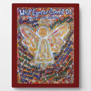 Cancer du Sud-Est Ange Peinture Poème Plaque