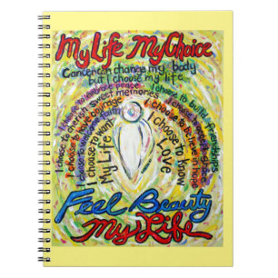 Cancer Gedicht White Angel Art Journal Notizblock