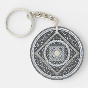 Cancer Mandala Akrylic Schlüsselanhänger