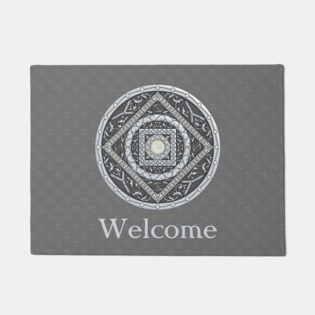 Cancer Mandala Doormat Fußmatte (Vorderseite)