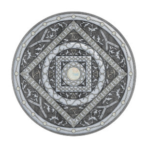 Cancer Mandala Glass Cutting Board Schneidebrett