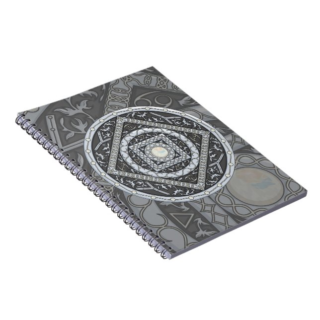 Cancer Mandala Notebook Notizblock (Rechte Seite)