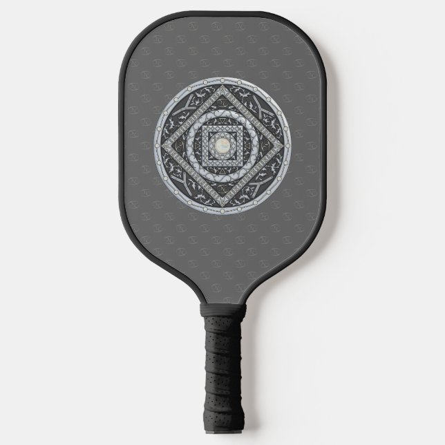 Cancer Mandala Pickleball Schläger (Vorderseite)