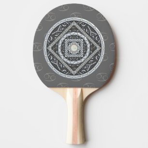 Cancer Mandala Ping Pong Paddle Tischtennis Schläger