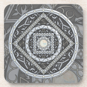 Cancer Mandala Square Untersetzer