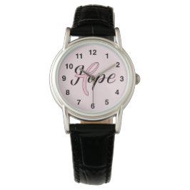 Cancer Pink Ribbon HOPE Watch Armbanduhr