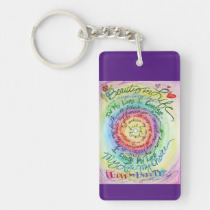 Cancer Poem Arc-en-ciel Pendentif Porte - clé
