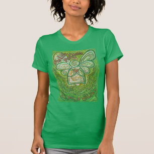 Cancer Poème Vert Ange Art personnalisé T-shirt