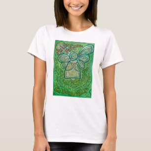 Cancer Poème Vert Gardien Angel Art T-shirt