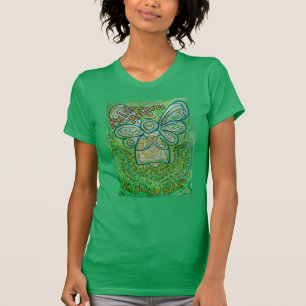 Cancer Poème Vert Gardien Angel Art T-shirt