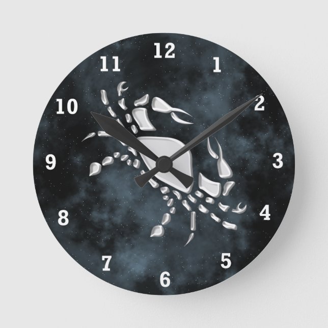 Cancer Runde Wanduhr (Vorderseite)