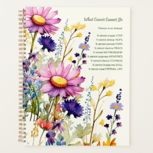 Cancer Support Inspire Fleur sauvage Sage Planner