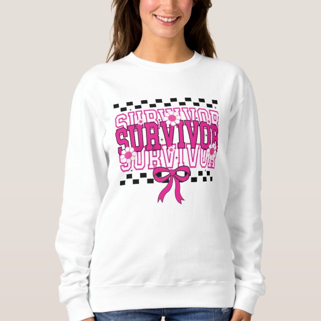 Cancer Survivor Breast Cancer Pink Sweatshirt (Vorderseite)