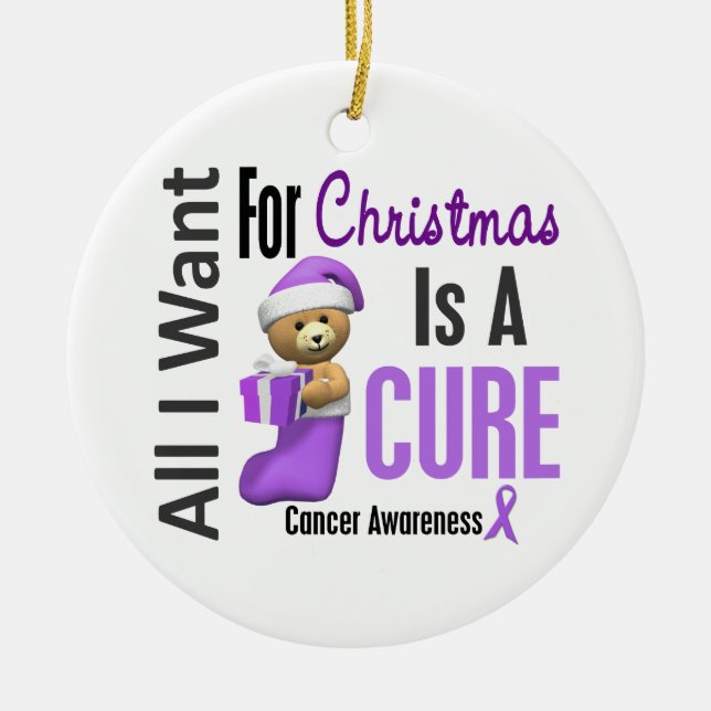 Cancer tout que je veux pour des ornements de Noël (Devant)