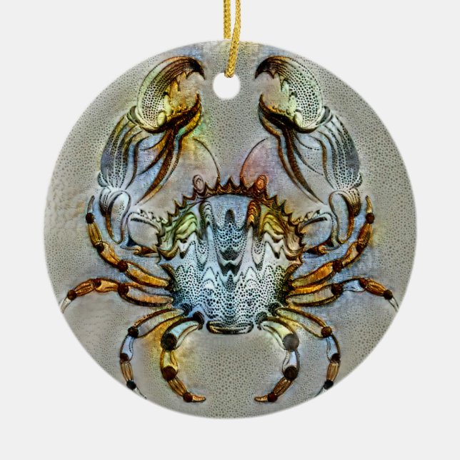 Cancer Venice Keramik Ornament (Vorne)