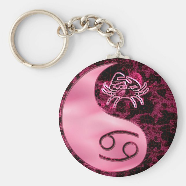 Cancer Yin Yang Schlüsselanhänger (Vorne)