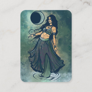 Cancer Zodiac MoonChild Goddess Bly Dancer Visitenkarte