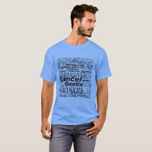 Cancer Zodiac Mot Cloud Inspiration T-shirt Homme