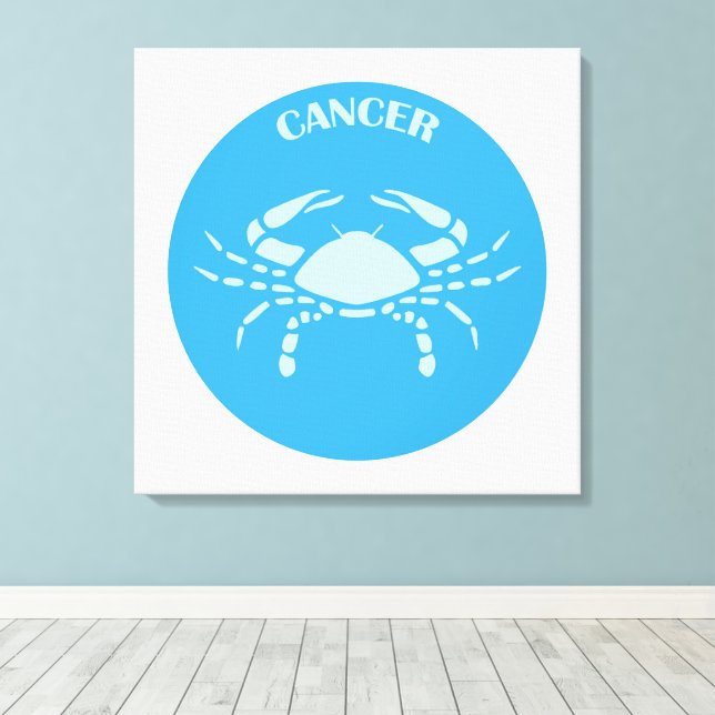 Cancer, Zodiac Sign, Horoscope, Astrology Leinwanddruck (Insitu (Holzboden))