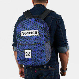 Cancer Zodiac Symbol Standard von Kenneth Yoncich Bedruckter Rucksack