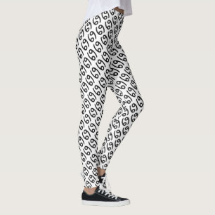 Cancer Zodiac Symbol Standard von Kenneth Yoncich Leggings