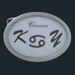 Cancer Zodiac Symbol Standard von Kenneth Yoncich Ovale Gürtelschnalle<br><div class="desc">Cancer Zodiac Symbol Standard,  Gürtelschnalle. Bilder Copyright (C) Kenneth Kenji Yoncich. Alle Rechte vorbehalten.</div>