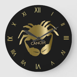 Cancer Zodiac Symbol Wall Clock Große Wanduhr
